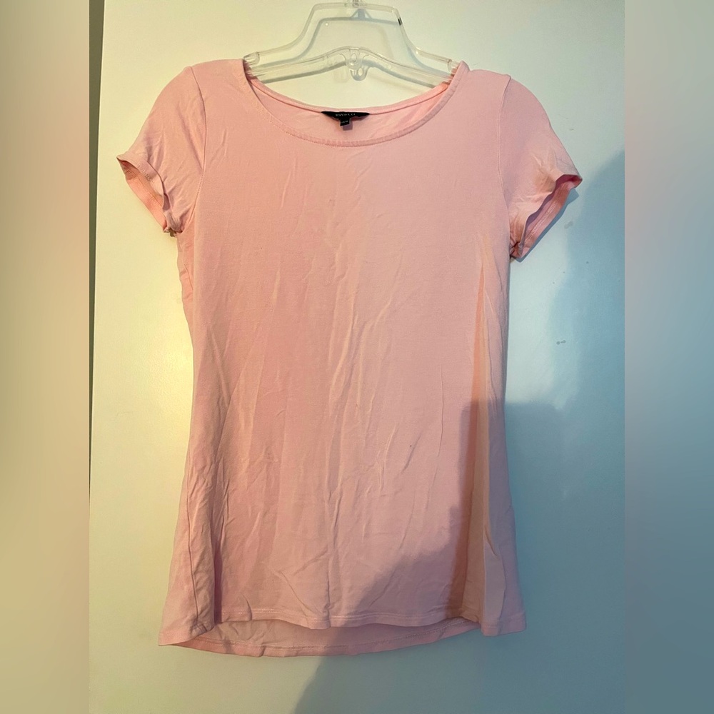 RW&CO Pink Short Sleeve Top (Size: XS)